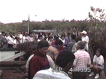 Station Director crosses blockade