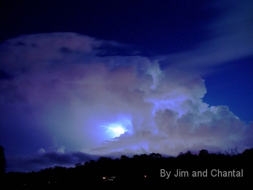  Night storm at Lake Yvette, Gadsden County Florida