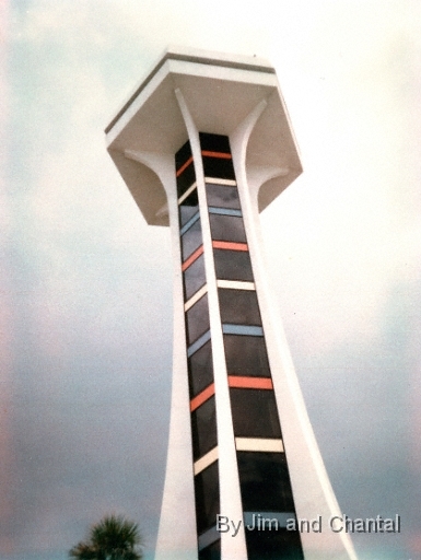  Top O' The Strip Observation Tower at the Miracle Strip, Panama City Beach. From a polaroid I took in the late 1960's.