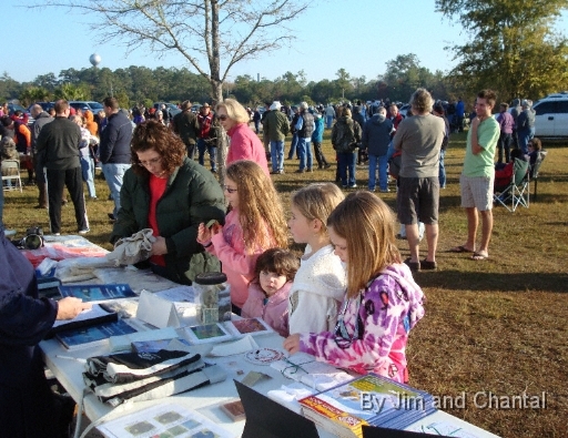  Vendor table. Operation Migration whooping crane flyover at St. Marks Florida 2012.