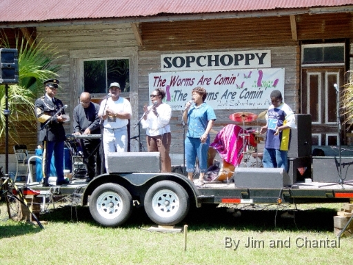 The band plays at the  Sopchoppy Worm Gruntin' Festival.