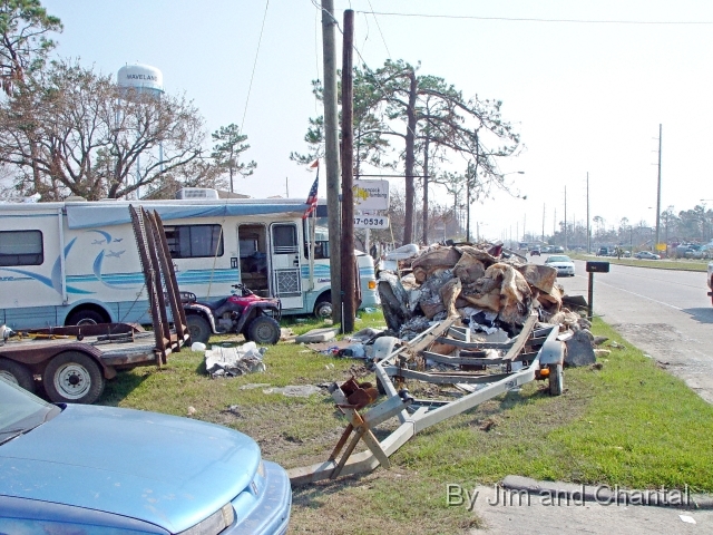  Katrina damage: Hwy 90 w. of 603, Waveland, Miss.