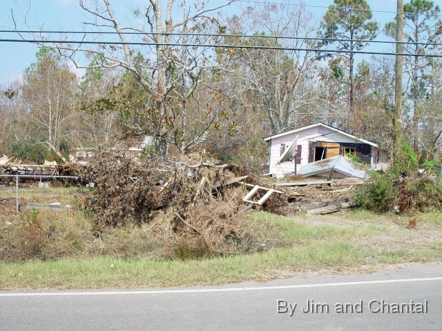  Typical Hurricane Katrina damage, So. Hancock Co., MS.